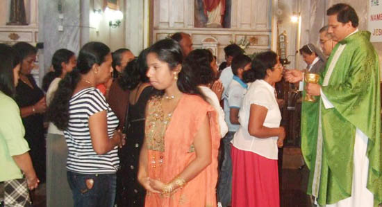 Singala mass at Cyprus by Fr Franklin