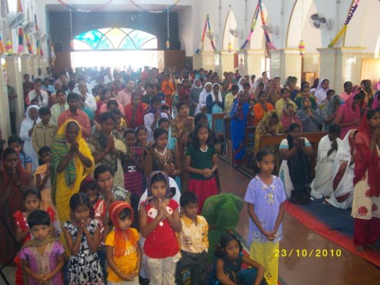 Retreat at St. Theresa's church, Mysore south