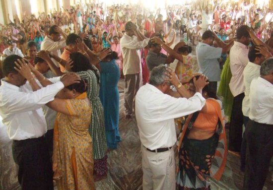 May 22, 2010 : Pentecost anointing session in DIVINE CALL CENTRE MULKI