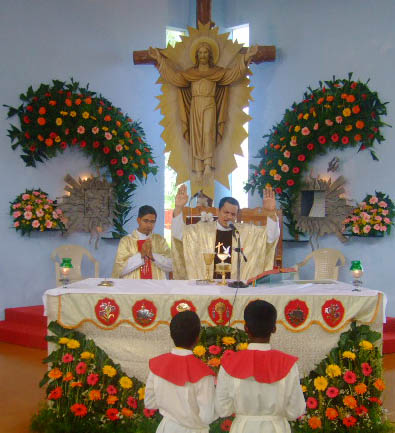 Fr Franklin Celebrates Healing mass at MUDIPU Shrine